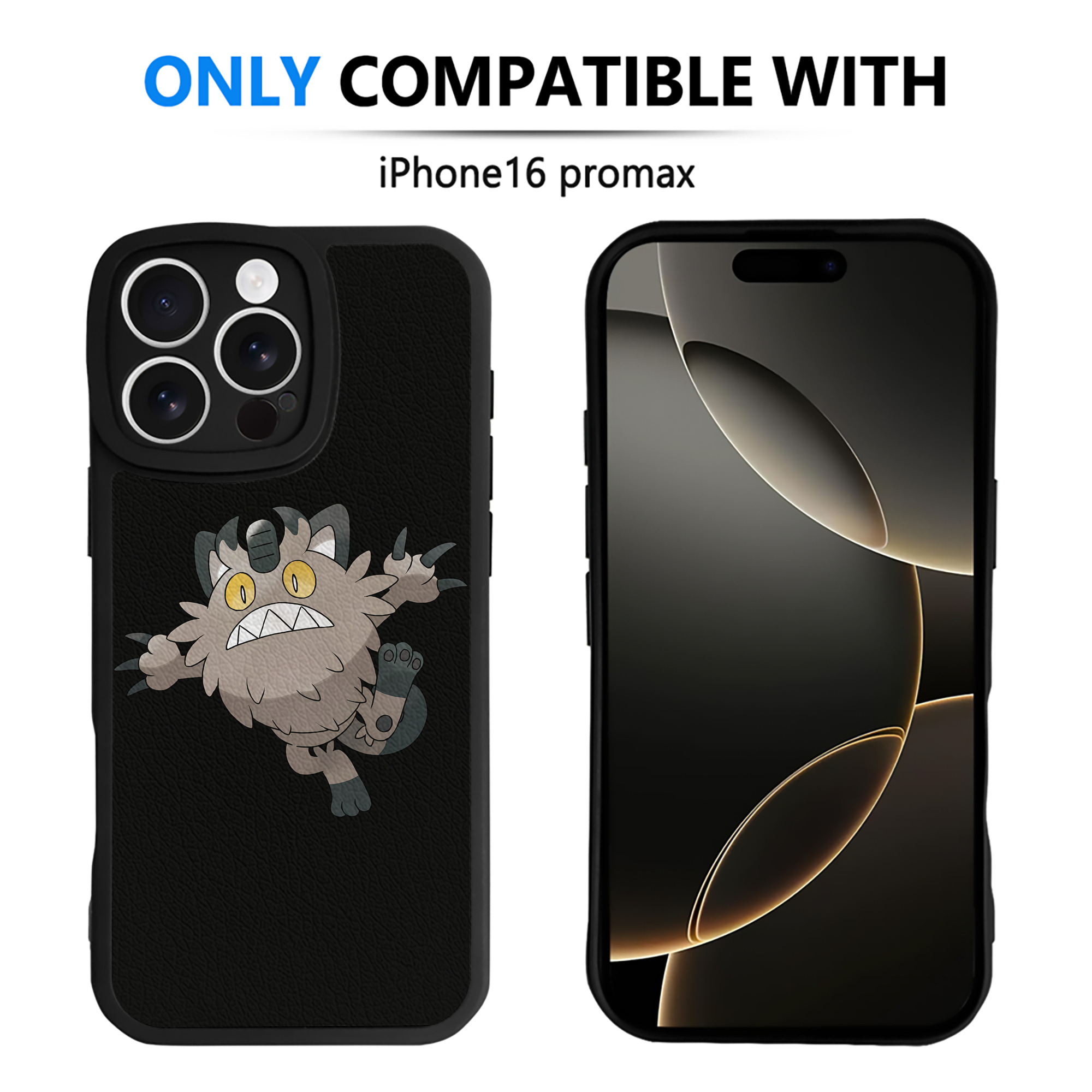 （画像用） ポケットモンスター Pokémon 【iPhone 16シリーズ対応】シリコンスマホケース（レザー調） 材質：シリコン